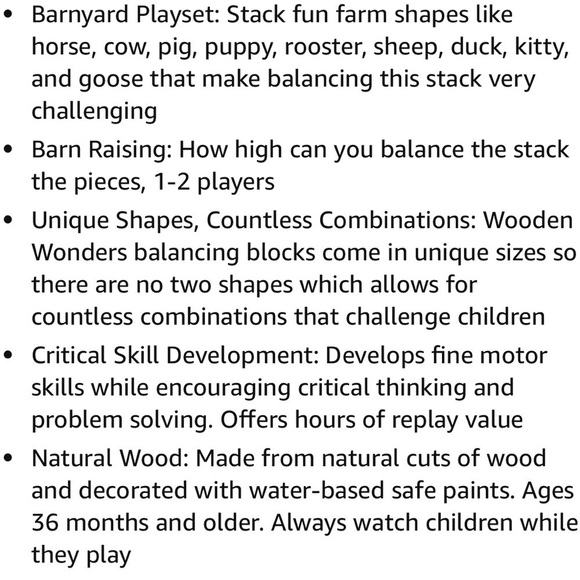 Balance Wooden Barnyard Playset Game - Picture 12 of 12